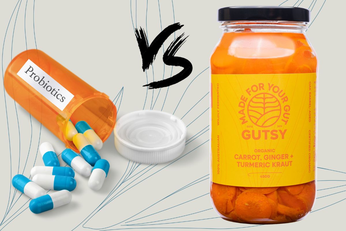 Sauerkraut vs Probiotic Capsules for Gut Health