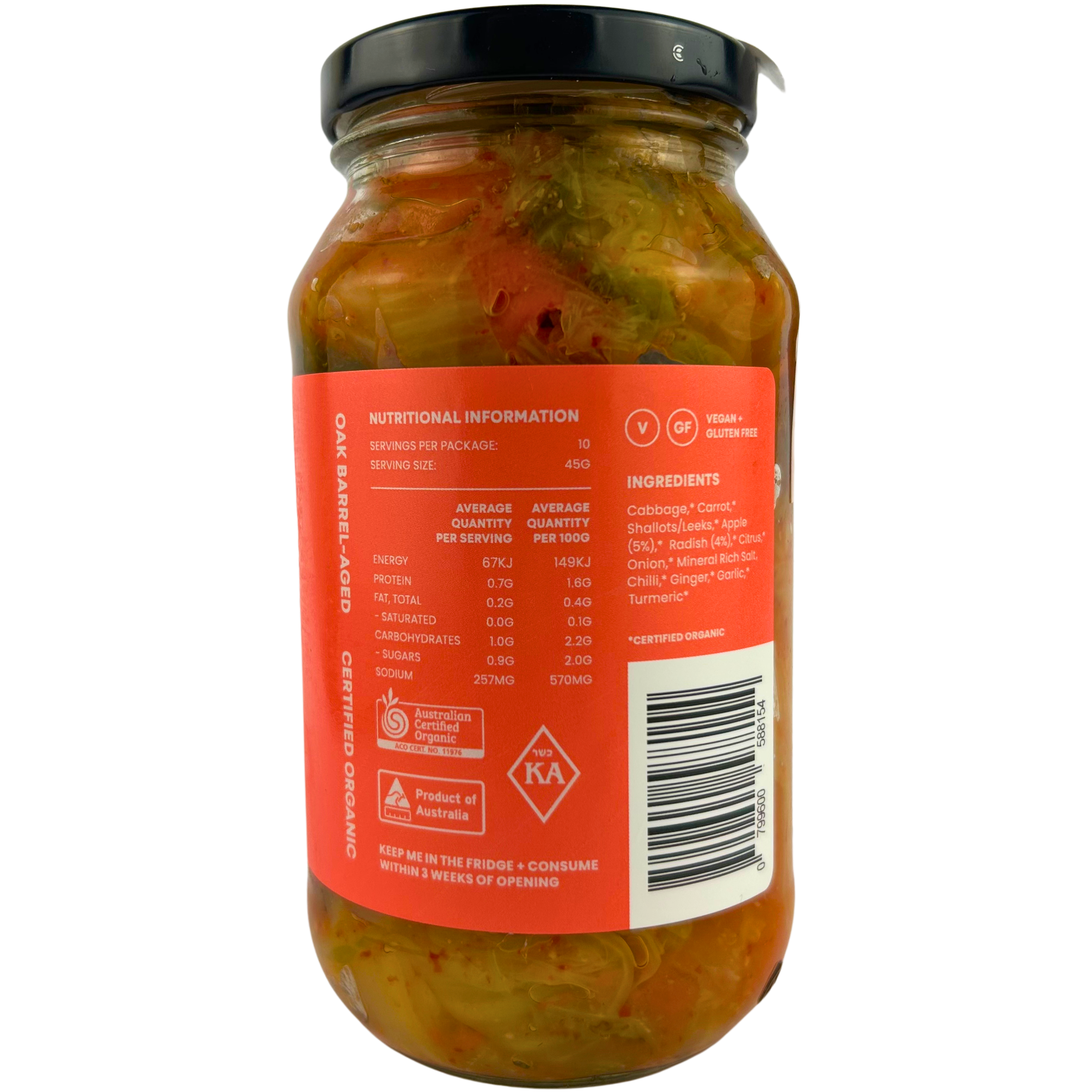 Organic Spicy Wombok Kimchi. 2022 Vintage- Seasonal, limited availability