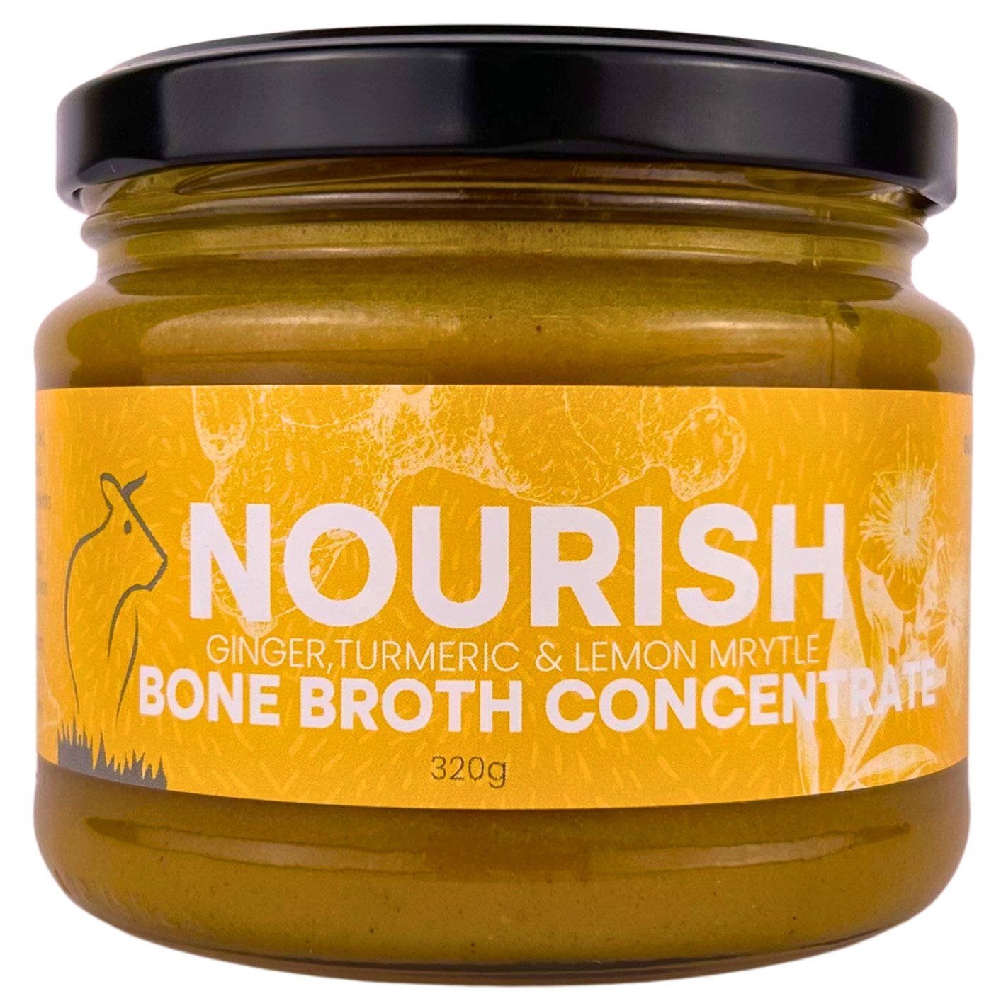 NOURISH - Concentrated Beef Bone Broth with Ginger Turmeric and Black Pepper